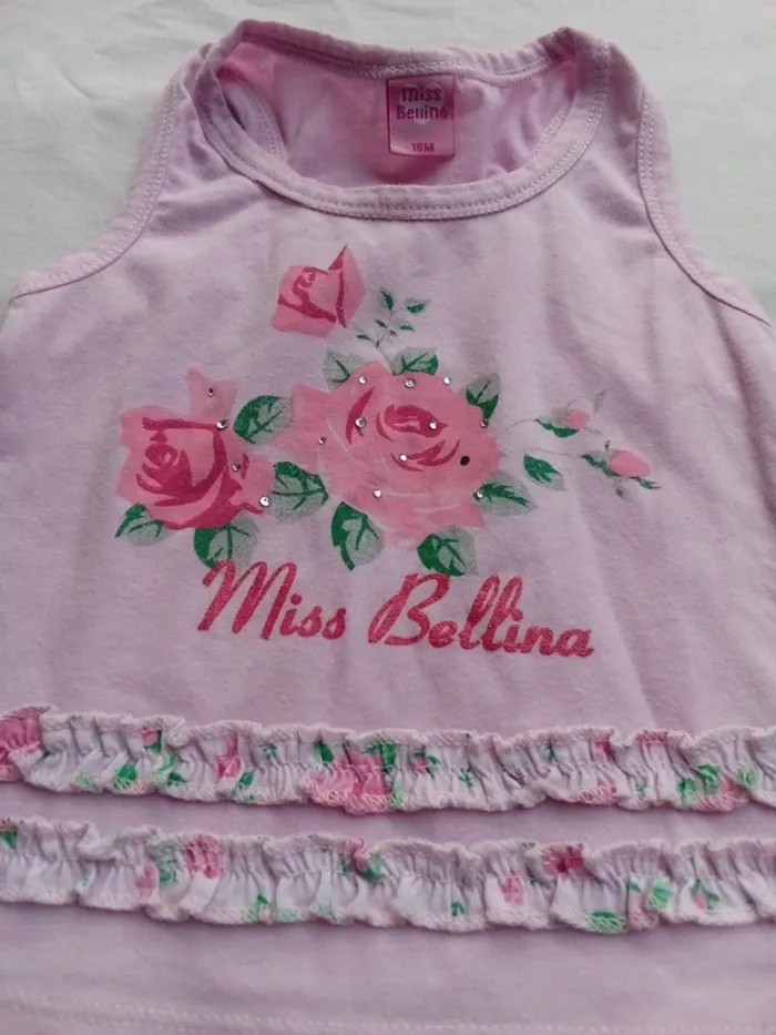 Miss bellina t shirt rose 18 mois - photo numéro 3