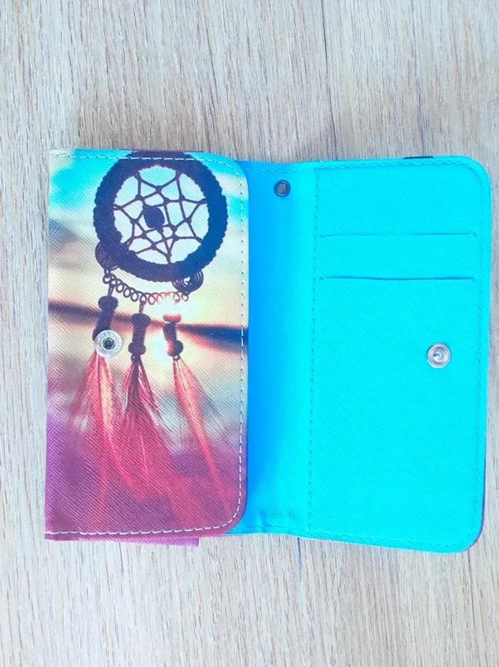 Portefeuille attrapes-rêves multicolore - 14x8,5cm - photo numéro 2