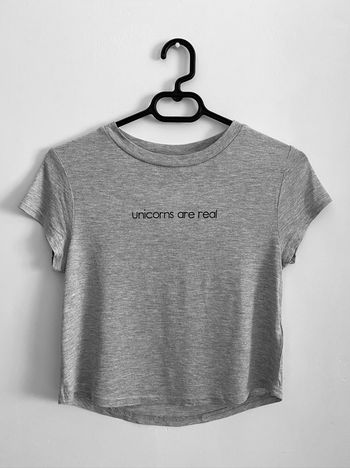 T-shirt gris avec impression - H&M