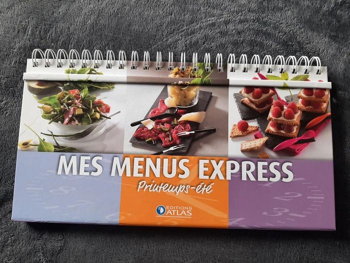 livre classeur chevalet Mes menus express