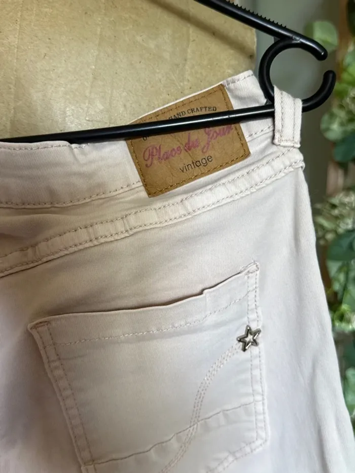 Joli jean tout doux femme avec boutonnage boutons femme - photo numéro 5