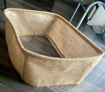 Tour de sapin caché pied de sapin en jute 