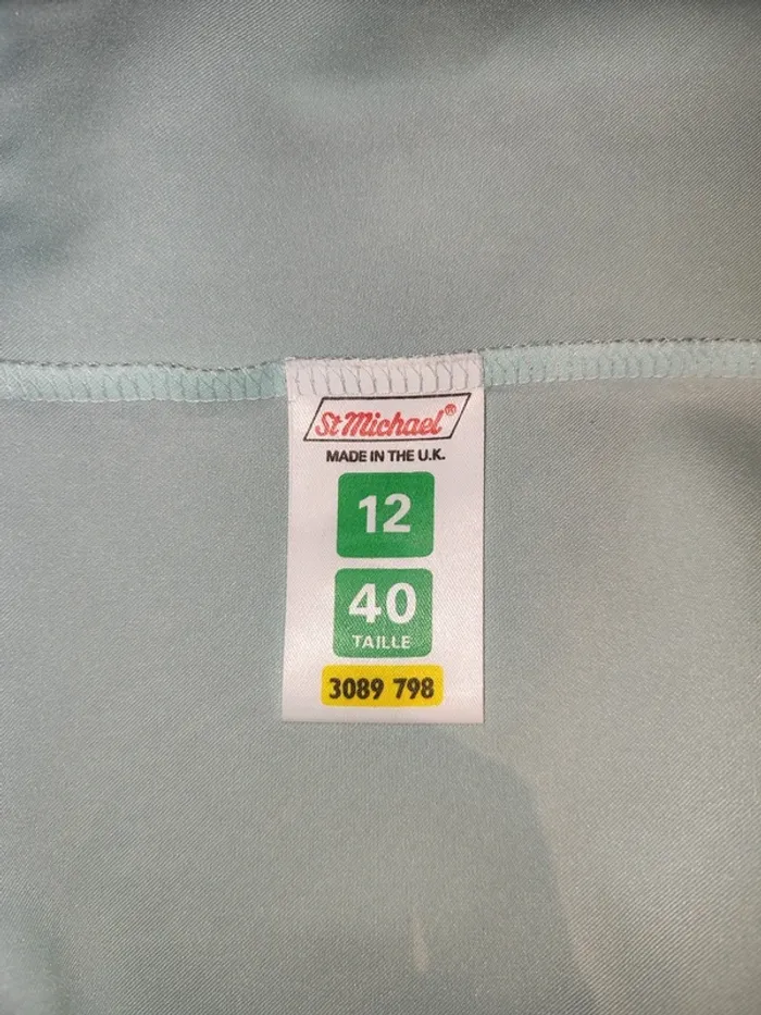 Chemise St Michael Bleu Clair, Taille 40 - Fraîcheur Pastel ! - photo numéro 5
