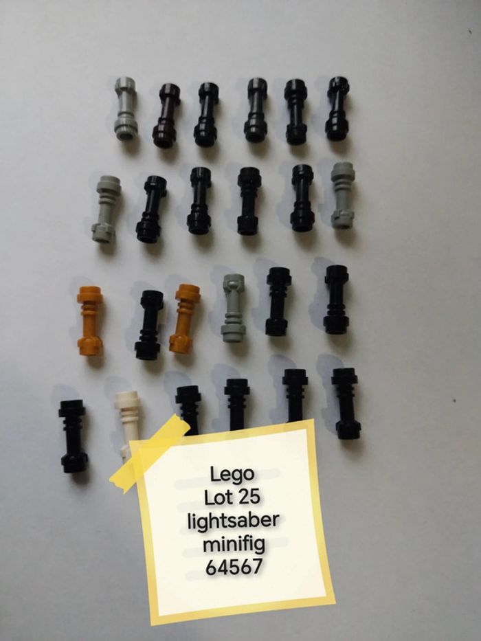 Lego lot 25 lightsaber minifig 64567