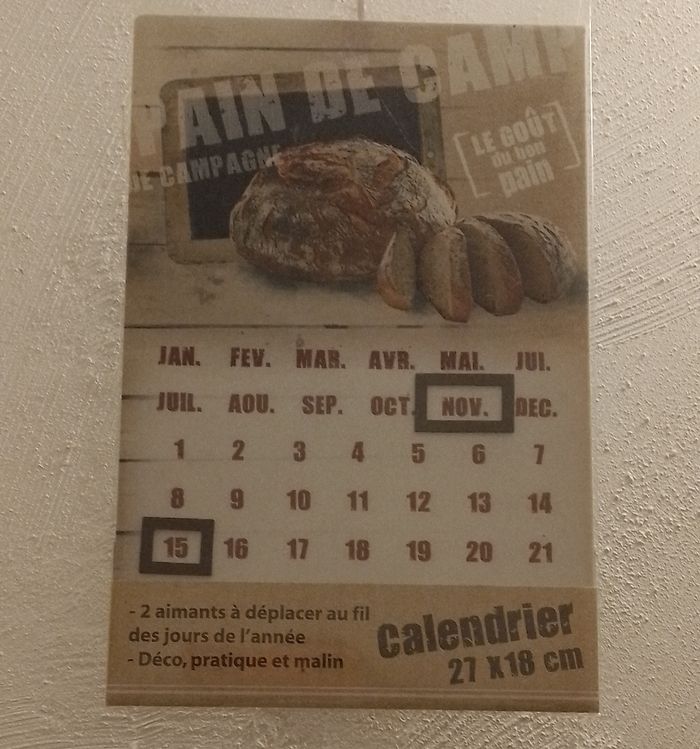 Calendrier perpétuel en métal galvanisé - photo numéro 2