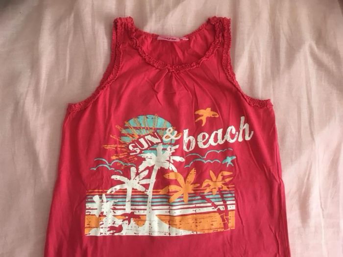 Débardeur rouge Kiabi 11/12 ans (2€20) - photo numéro 2