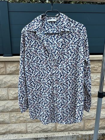 Chemise fluide imprimée In April 1986 – Taille S-M – Chic & tendance