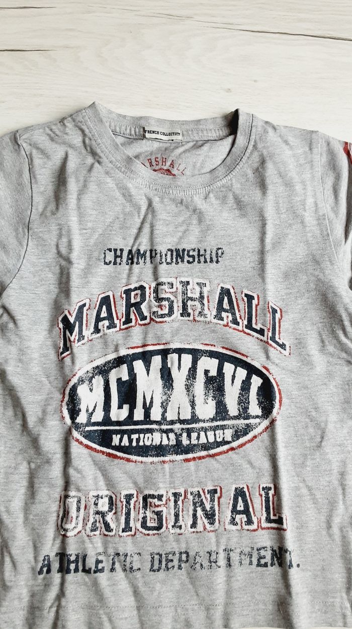 Vêtement garçon tee-shirt manches courtes gris French collection gris 6 ans - photo numéro 2