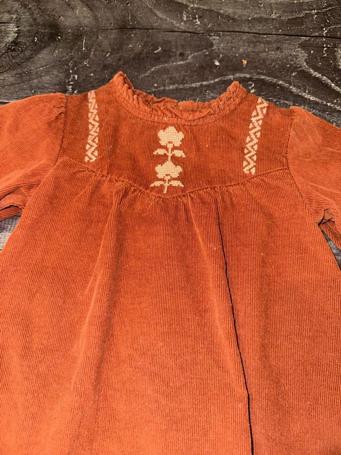 Robe manche longue côtelé - photo numéro 2