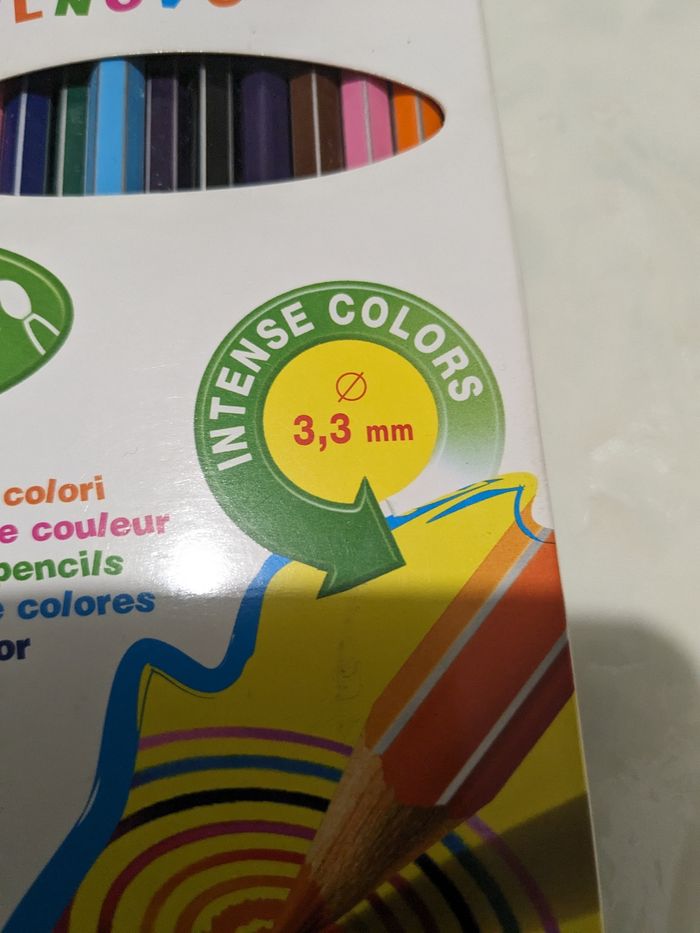 Boite de crayons de couleur Giotto Stilnovo , couleurs intenses et aqurellables. - photo numéro 3
