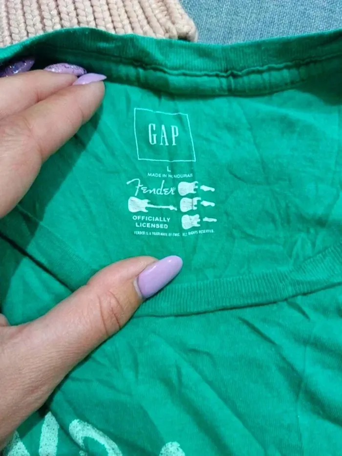 C36 t-shirt vert Gap L - photo numéro 3