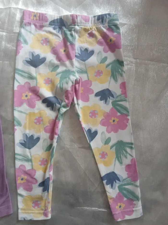 Lot de 2 leggings 2-3 ans - photo numéro 3