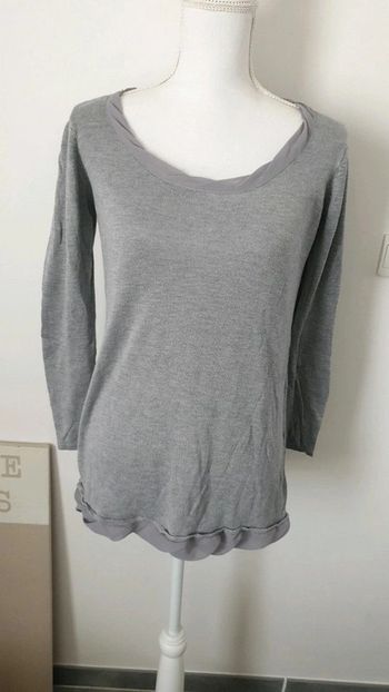 Petit pull gris taille 38 / 40 marque Kiabi