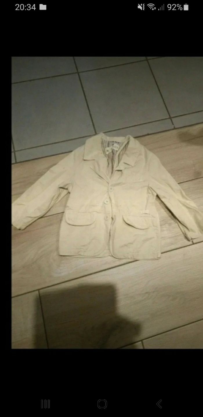 Veste blazer beige enfants ikks 4 ans