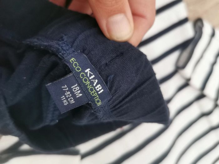 🌸Ensemble 12/18mois veste et short marinière - photo numéro 5