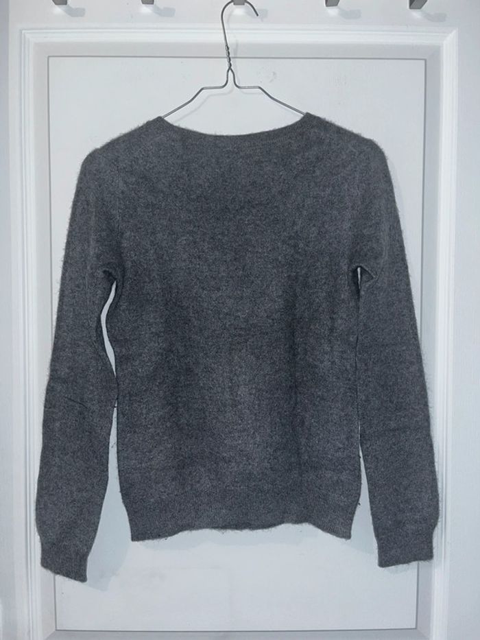 Pull en cachemire gris, taille XS - photo numéro 3