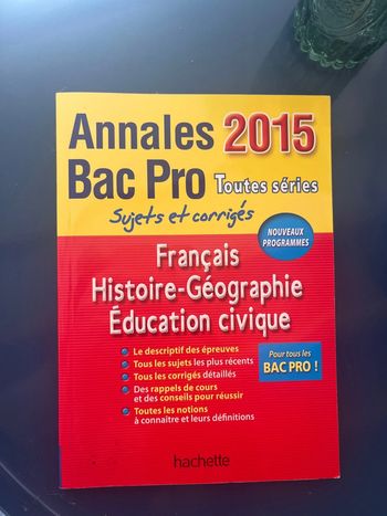 Annnales bac pro
