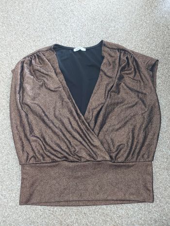 Debardeur marron doré Gemo