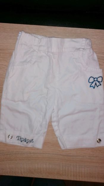 Pantacourt blanc 18 mois