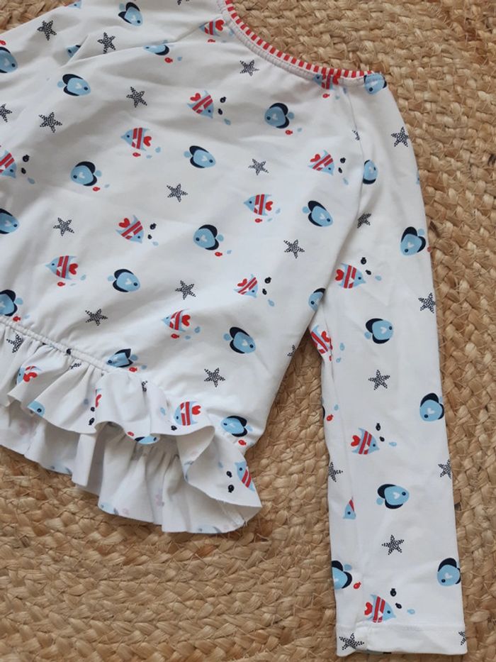 Tee shirt de bain anti UV Obaibi 18 mois - photo numéro 2