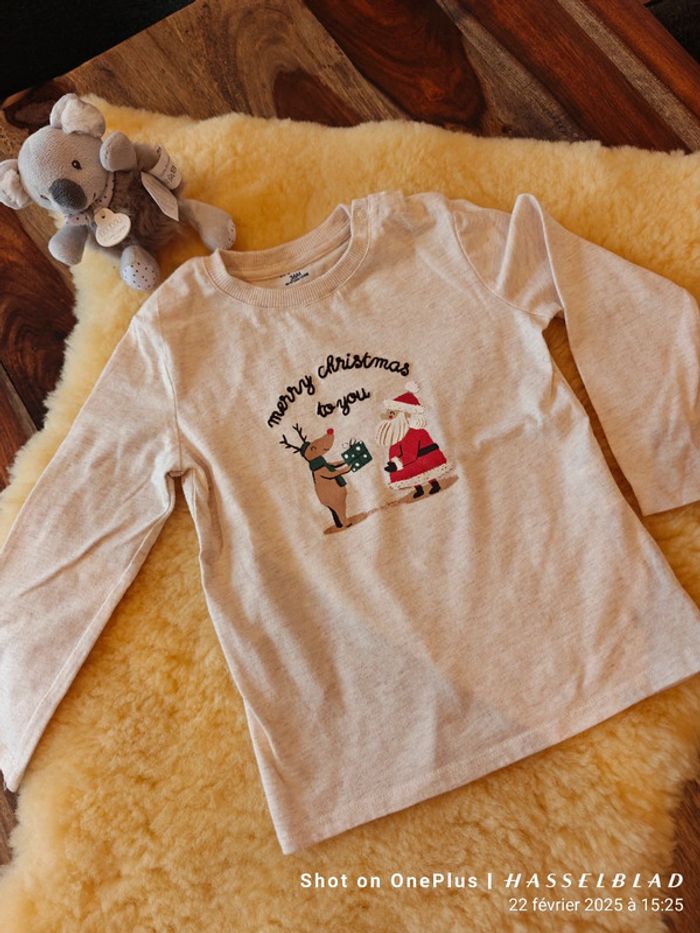 T shirt manches longues de noel