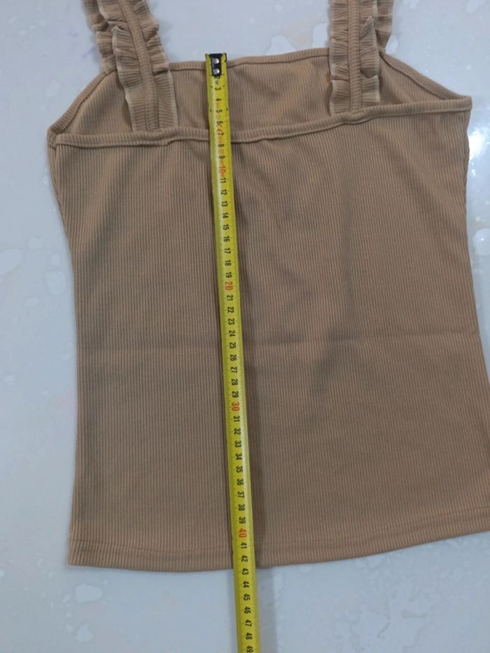 Débardeur camel comme neuf taille M - photo numéro 7