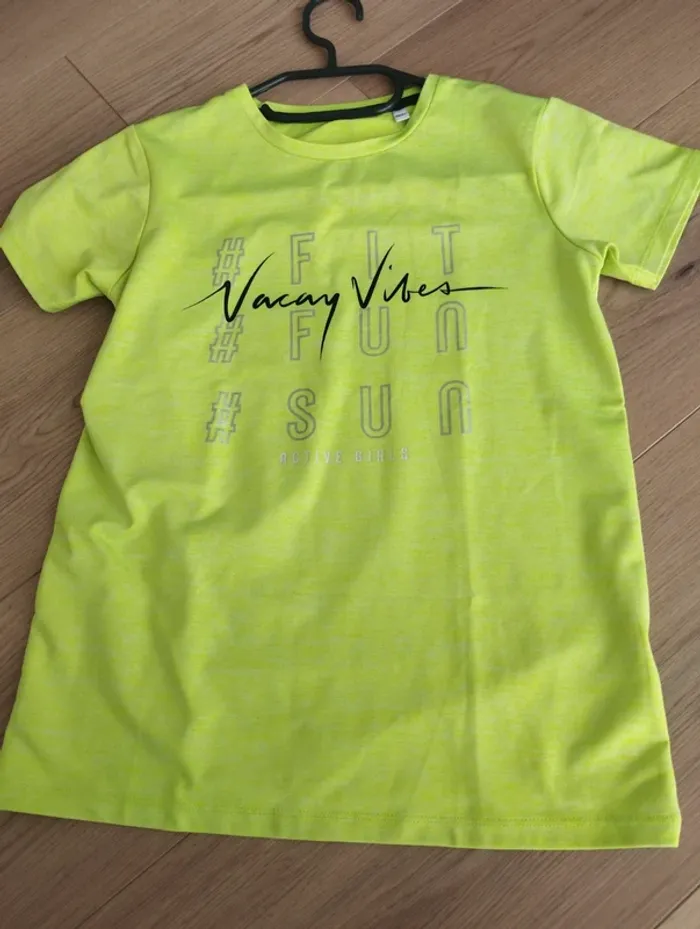Tee shirt jaune 11/12 ans - photo numéro 4