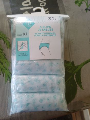 Slips jetables taille XL