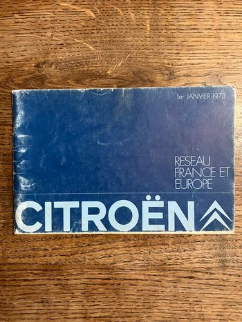 Livrer Citroën-Réseau France et Europe- Janvier 1973