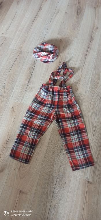 Salopette style irlandais 4 ans
