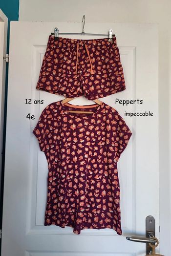 Pyjama 2 pièces short Pepperts 12 ans impeccable