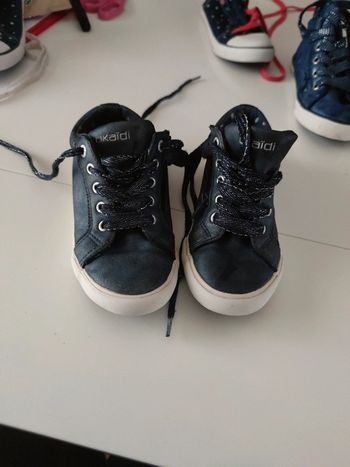 Baskets marine argent Okaïdi 31