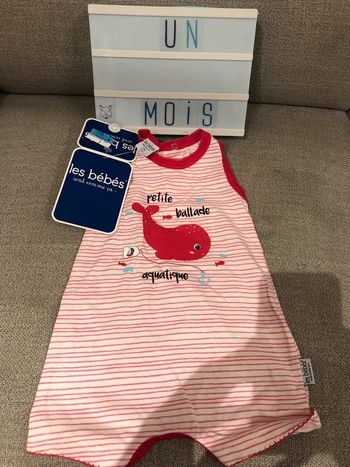 Grenouillère 1 mois