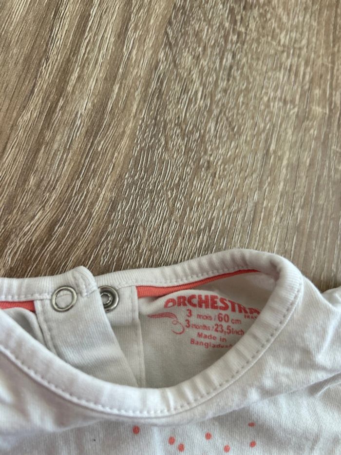 Lot tee shirt manches longues 3 mois - photo numéro 2