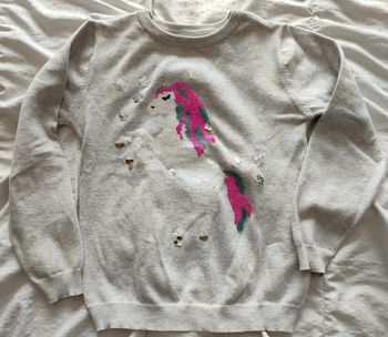 Sweat fin à sequins réversibles fille 7-8 ans / Primark
