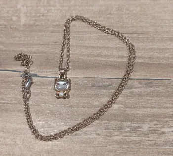 Collier chat couleur or/rose