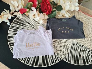 Lot de 2 haut ML, taille 9 mois, marque kiabi