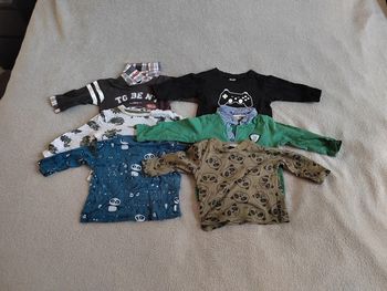 Lot 6 t-shirt manches longues 6 mois