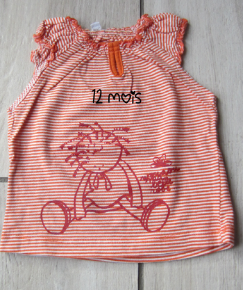 Tee shirt fille 12 mois