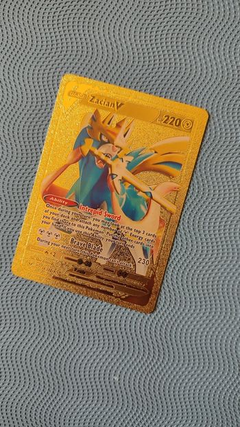 Carte pokémon Zacian or