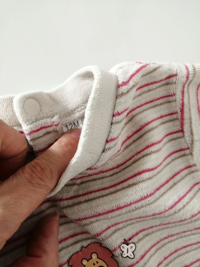 Pyjama velours mixte 12 mois - photo numéro 5