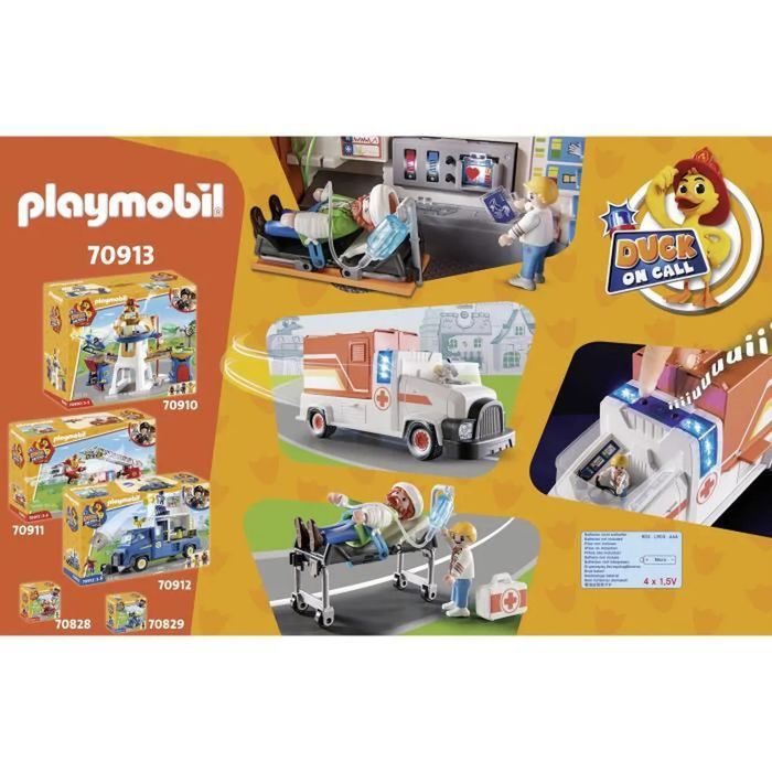 PLAYMOBIL 70913 - DUCK ON CALL - Ambulance - photo numéro 3