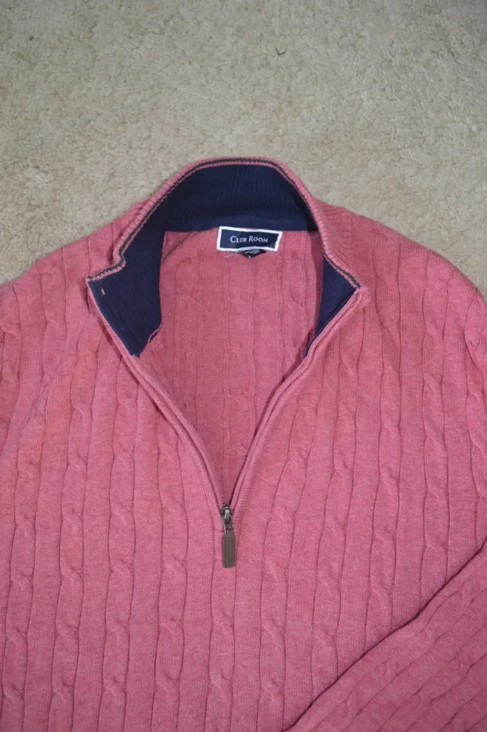 Pull torsadé quart zip Club room - Taille XXL - photo numéro 4