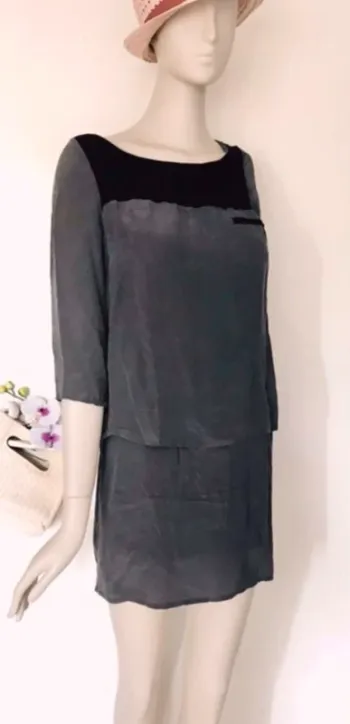 Robe noire et grise Kookai
