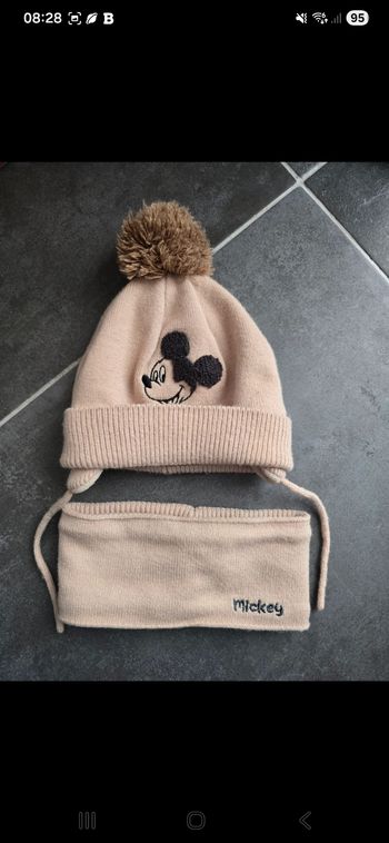 Ensemble bonnet echarpe