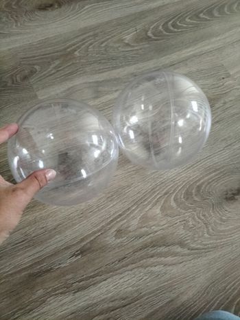 2 boules sphères transparentes