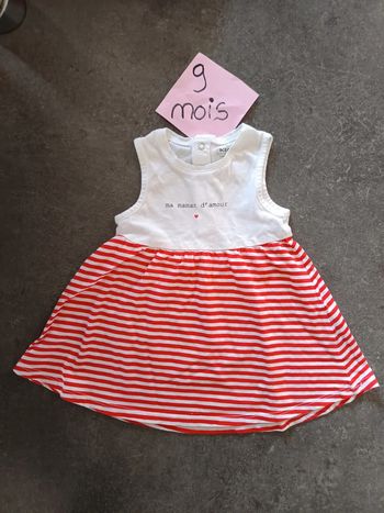 Robe été "ma maman d'amour" 9 mois