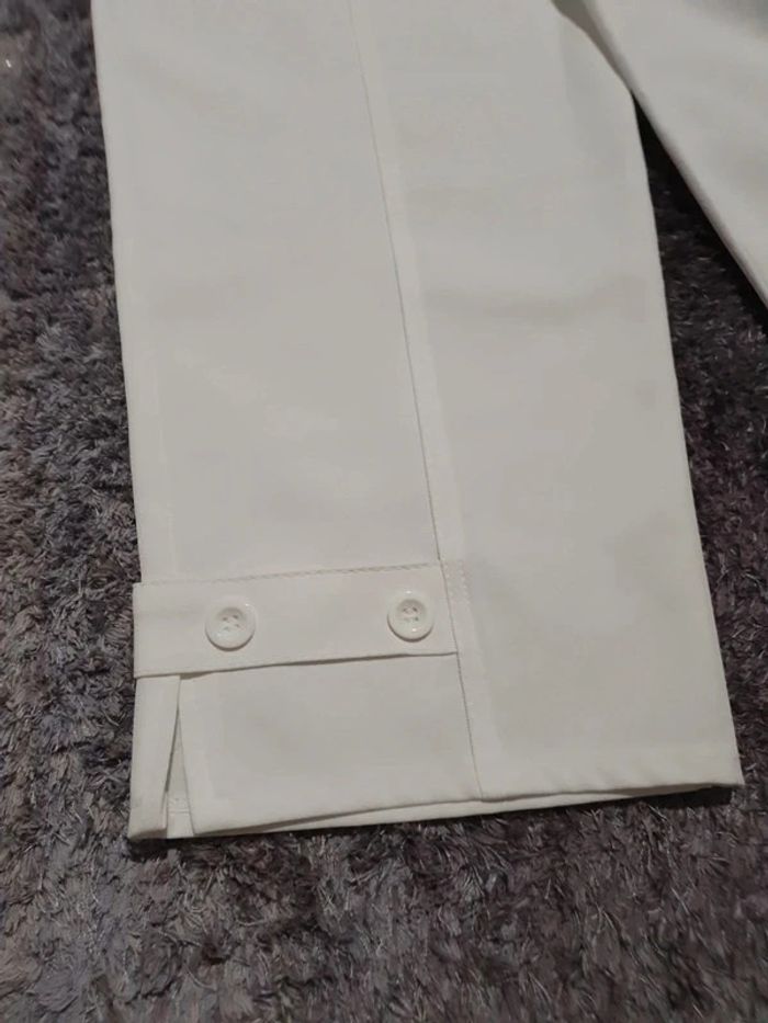 Pantalon court vintage taille élastique - photo numéro 4