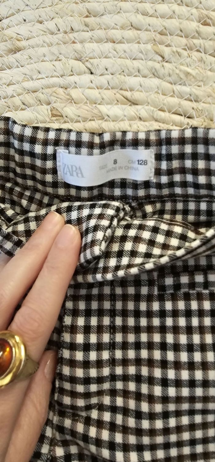 Pantalon Zara à carreaux 8 ans - photo numéro 2