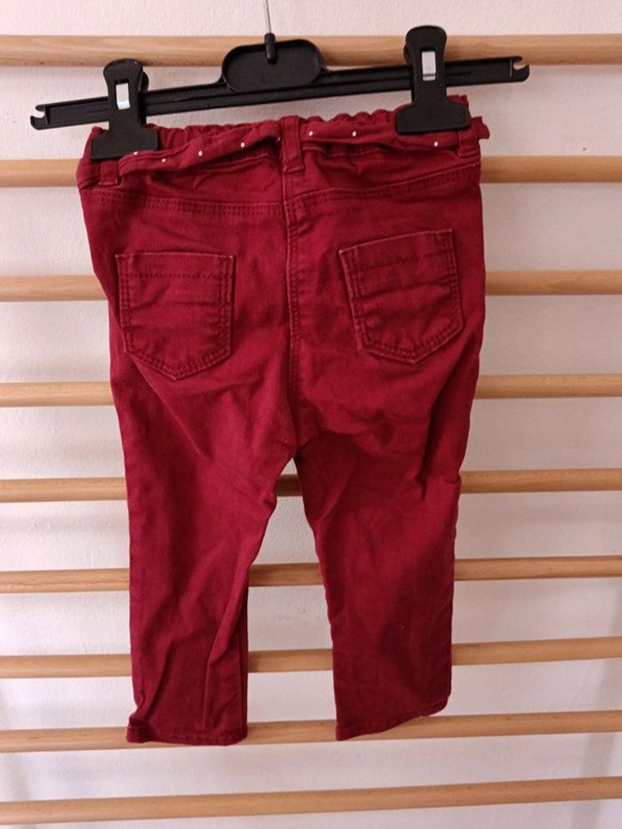 Jeans kiabi bordeaux - photo numéro 4